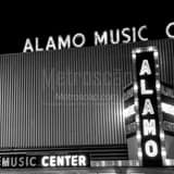 Alamo Music Center Black and White Square Alamo Music Center black and white