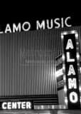 Alamo Music Center Black and White Vertical Alamo Music Center black and white