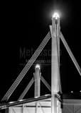 Alamodome Spires Black and White Vertical Alamodome Spires black and white