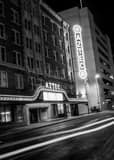 Aztec Theater Black and White Vertical Aztec Theater black and white