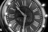 Hertzbergs Clock On St Marys Street Black and White Horizontal Hertzbergs Clock On St Marys Street black and white