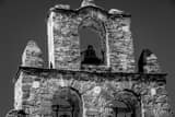 Mission San Francisco De La Espada Black and White Horizontal Mission San Francisco De La Espada black and white