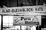 Paris Hatters Black and White Horizontal Paris Hatters black and white