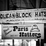 Paris Hatters Black and White Square Paris Hatters black and white
