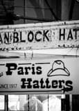 Paris Hatters Black and White Vertical Paris Hatters black and white