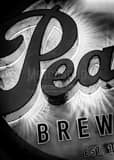 Pearl Brewery Sign Black and White Vertical Pearl Brewery Sign black and white