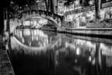 River Walk Black and White Horizontal River Walk black and white