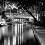 The San Antonio River Walk Black and White Square The San Antonio River Walk black and white