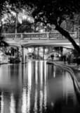 The San Antonio River Walk Black and White Vertical The San Antonio River Walk black and white