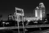 Weston Center And Crown Plaza Buildings Black and White Horizontal Weston Center And Crown Plaza Buildings black and white