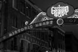 Gaslamp Quarter Arch Black and White Horizontal Gaslamp Quarter Arch black and white