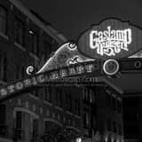 Gaslamp Quarter Arch Black and White Square Gaslamp Quarter Arch black and white