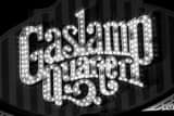 Gaslamp Quarter Sign Black and White Horizontal Gaslamp Quarter Sign black and white