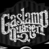 Gaslamp Quarter Sign Black and White Square Gaslamp Quarter Sign black and white