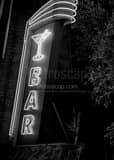 Bar Sign Above Dirty Martini Black and White Vertical Bar Sign Above Dirty Martini black and white