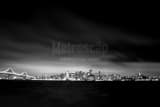 Blanket Fog Above Downtown San Francisco Black and White Horizontal Blanket Fog Above Downtown San Francisco black and white