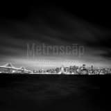 Blanket Fog Above Downtown San Francisco Black and White Square Blanket Fog Above Downtown San Francisco black and white