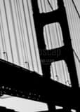 Close Up Golden Gate Bridge Black and White Vertical Close Up Golden Gate Bridge black and white