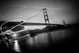 Fort Point And Gg Bridge Black and White Horizontal Fort Point And Gg Bridge black and white