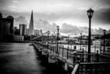 Gas Lamps Pier 7 Black and White Horizontal Gas Lamps Pier 7 black and white