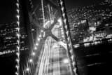 Road Work Sf Bay Bridge Black and White Horizontal Road Work Sf Bay Bridge black and white