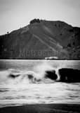 Small Waves On Baker Beach Black and White Vertical Small Waves On Baker Beach black and white