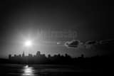 Sunrise Above San Francisco Skyline Black and White Horizontal Sunrise Above San Francisco Skyline black and white