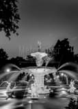 Forsyth Fountain Black and White Vertical Forsyth Fountain black and white