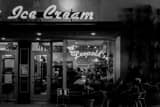 Leopolds Ice Cream On Broughton Black and White Horizontal Leopolds Ice Cream On Broughton black and white