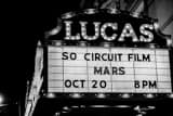 Lucas Theater Sign Black and White Horizontal Lucas Theater Sign black and white