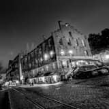 Savannah Cotton Exchange Black and White Square Savannah Cotton Exchange black and white