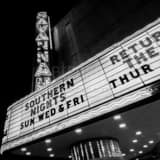 Savannah Theater Black and White Square Savannah Theater black and white