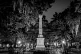 Siege Of Savannah Monument Black and White Horizontal Siege Of Savannah Monument black and white