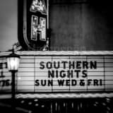 Southern Nights Savannah Theater Black and White Square Southern Nights Savannah Theater black and white