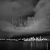 Seattle Skyline Seacrest Marina Park Black and White Square Seattle Skyline Seacrest Marina Park black and white