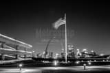 American Flag Gateway Arch Black and White Horizontal American Flag Gateway Arch black and white