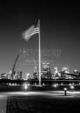 American Flag Gateway Arch Black and White Vertical American Flag Gateway Arch black and white