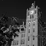 Anheuser Busch Main Brewhouse Black and White Square Anheuser Busch Main Brewhouse black and white