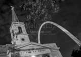 Basilica St Louis Black and White Horizontal Basilica St Louis black and white