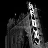 Fox Theater Black and White Square Fox Theater black and white