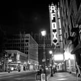 Fox Theater Grand Ave Black and White Square Fox Theater Grand Ave black and white