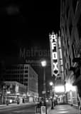 Fox Theater Grand Ave Black and White Vertical Fox Theater Grand Ave black and white