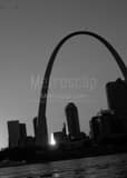 Gateway Arch Black and White Vertical Gateway Arch black and white