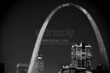 Gateway Arch Black and White Horizontal Gateway Arch black and white