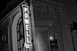 Powell Theater Sign Black and White Horizontal Powell Theater Sign black and white