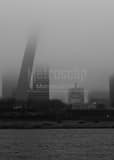 St Louis Arch In Fog Black and White Vertical St Louis Arch In Fog black and white