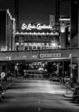 St Louis Cardinals Busch Stadium Black and White Vertical St Louis Cardinals Busch Stadium black and white