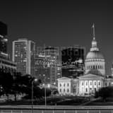 St Louis County Courthouse Black and White Square St Louis County Courthouse black and white