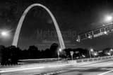 St Louis Gateway Arch Black and White Horizontal St Louis Gateway Arch black and white