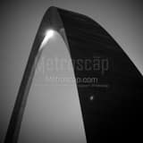 Stainless Steel Gateway Arch Black and White Square Stainless Steel Gateway Arch black and white